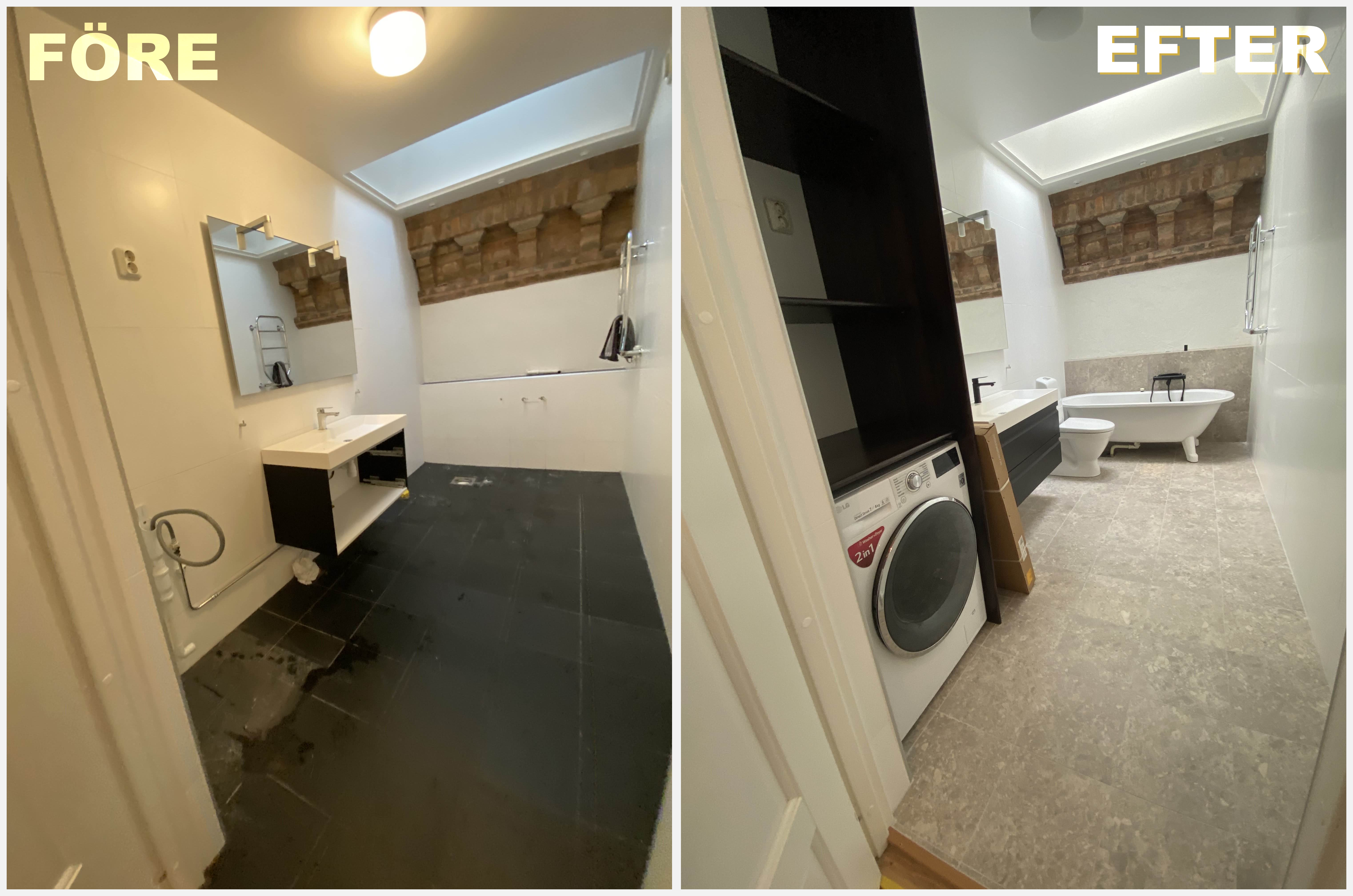 Före/efter renovering