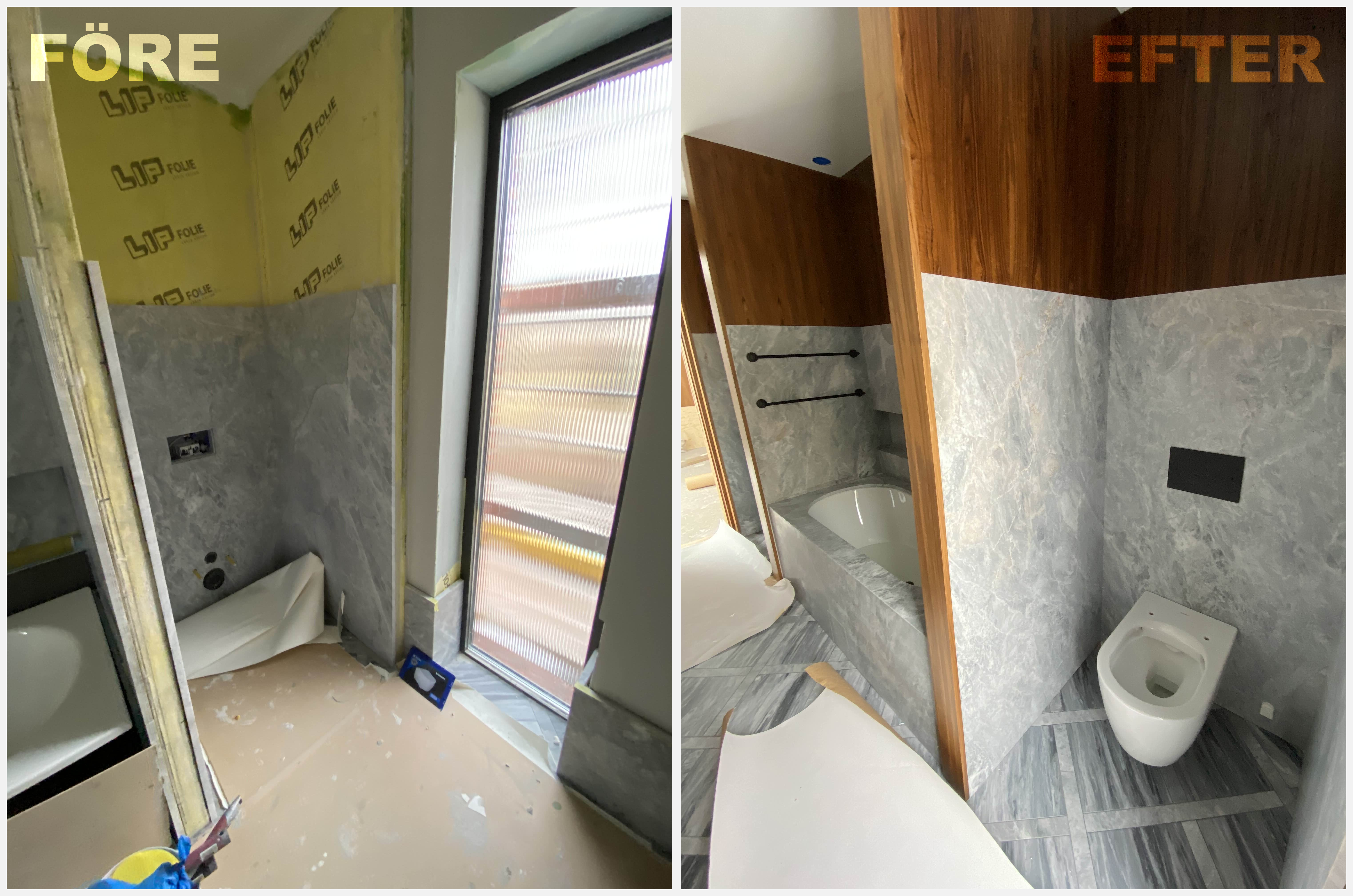 Före/efter renovering